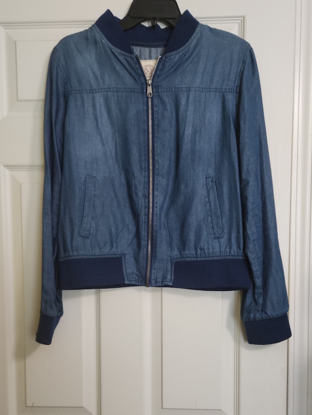 SO Blue Bomber Jacket with Navy Trim